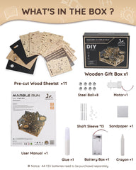 SainSmart Jr 291-piece wooden puzzle kit ready for adults to build