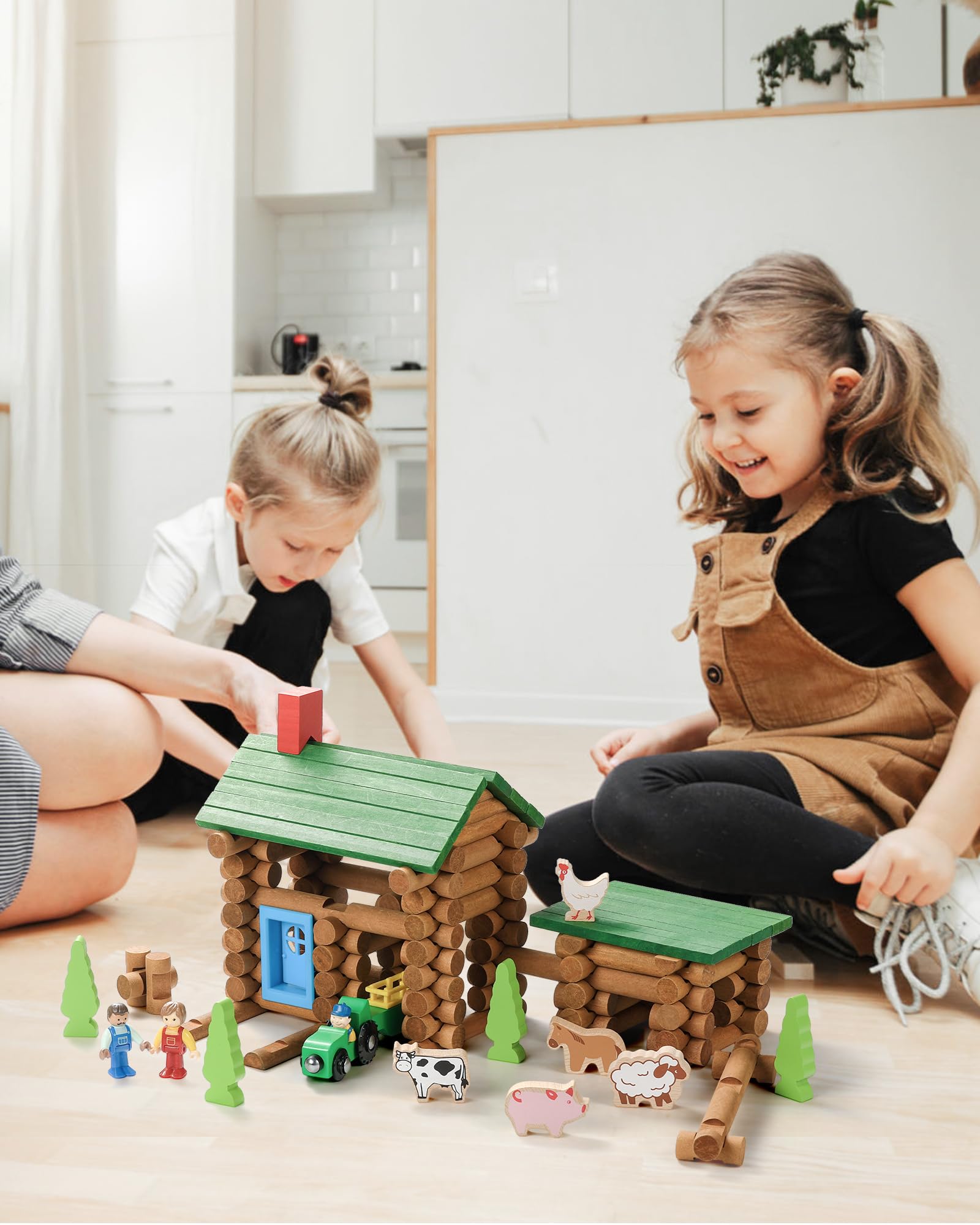 SainSmart Jr Lincoln Logs compatibility enables expanded build options.