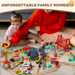 SainSmart Jr. construction playset fostering storytelling and cooperative play.