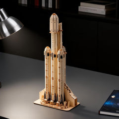 SainSmart Jr Space-X Falcon Heavy desk decor ready for display