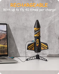 SainSmart Jr. rocket launcher self-launch enables autonomous launches for hassle-free testing.