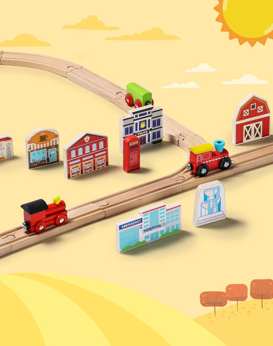 SainSmart Jr town play set: train station helps build dynamic layouts and adventures
