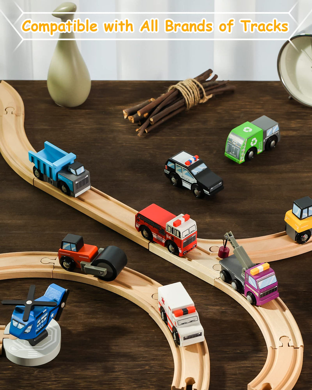 SainSmart Jr 10pc police car sparks creative role-play