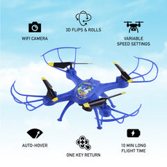 Sakar Sonic Sky Racer performs 3D flips for dynamic indoor play.
