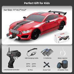 Sakeye RC Drift Car drift tires image demonstrates agility on floors and boards.