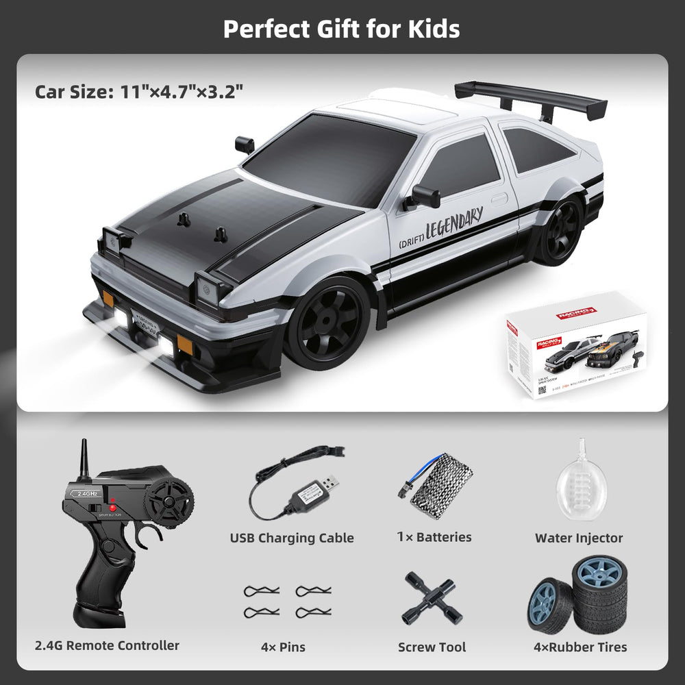 Sakeye RC Drift Car racing tires provide high grip on boards and tiles.