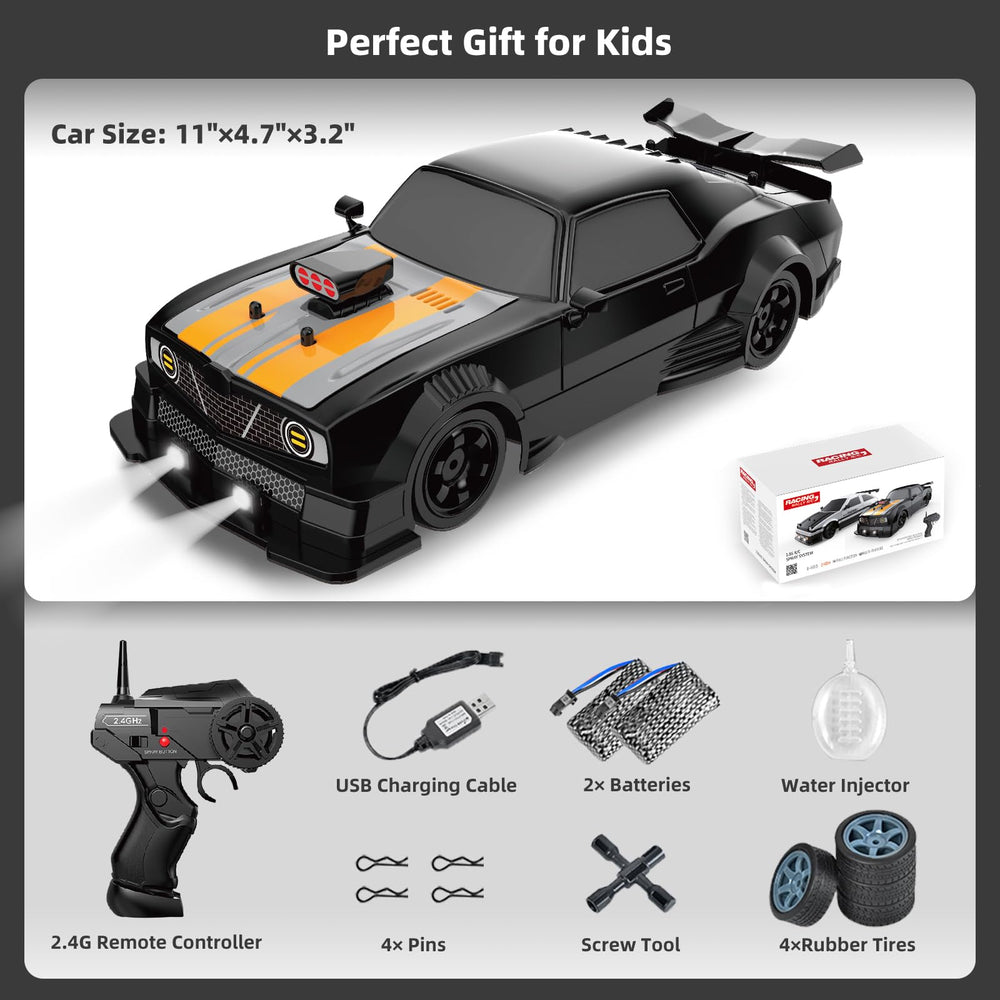 Sakeye RC Drift Car wheels with performance tires for precise handling