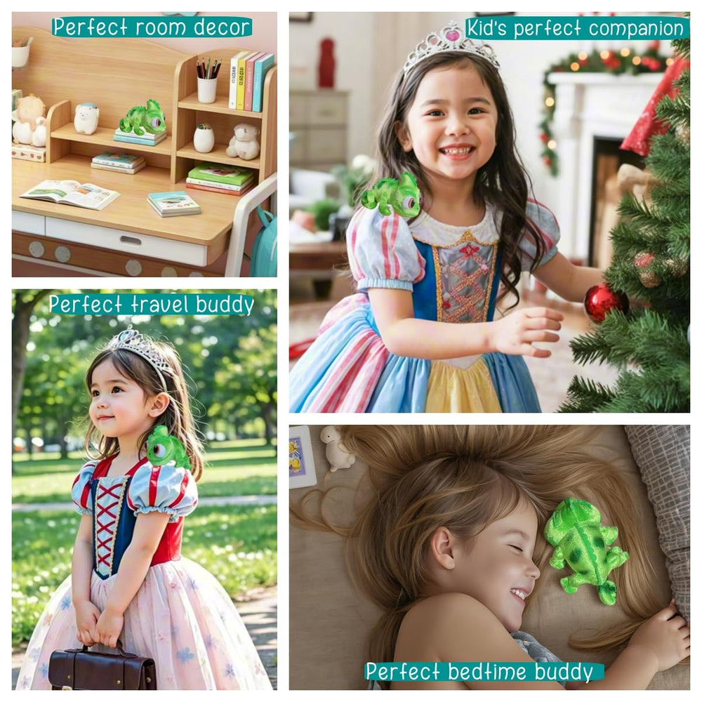 Salvado Lizard Plush measures 6.3 inches, compact for travel and on the go.