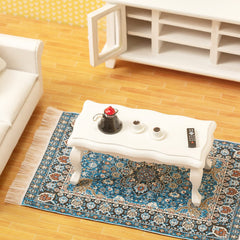 SAMCAMI area rug brings warm texture to tiny living spaces.