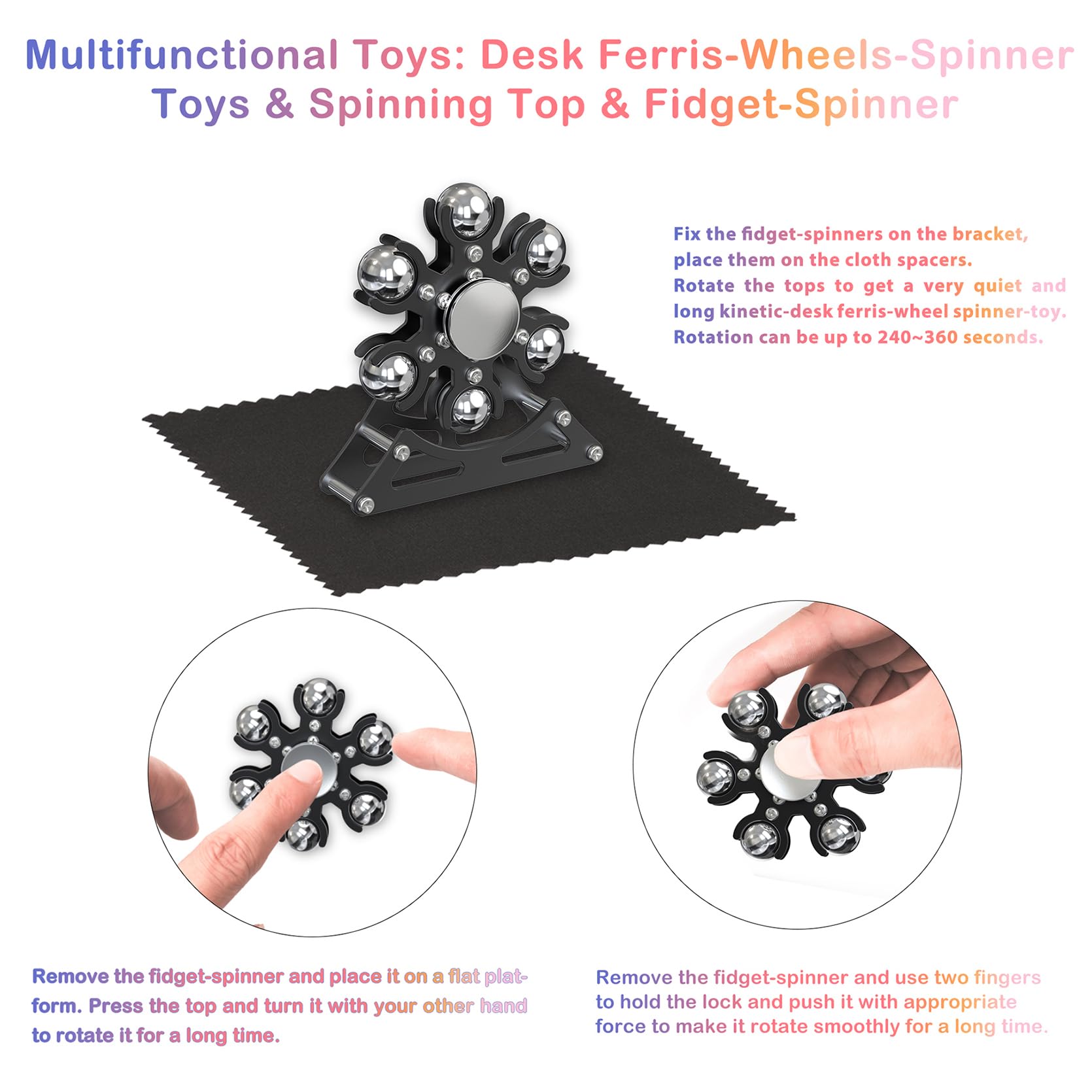 Samilalago kinetic desk toy spins without batteries ideal for mindful breaks