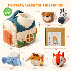 Samonyed forest animal plush set easy care: machine washable for quick cleanup