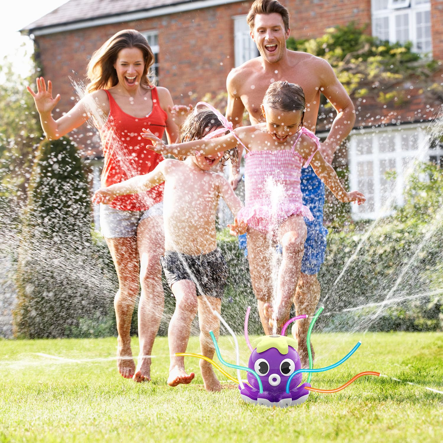 Samtop eight wiggle tubes add colorful, lively water play