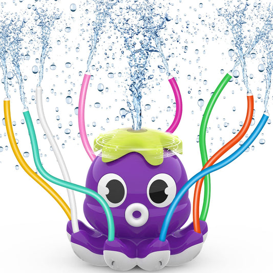 Samtop octopus water sprinkler with rotating spray for cooling play