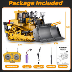 Samtop RC Bulldozer wide compatibility explains 2.4GHz coexistence with other vehicles