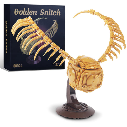 SAMYBLOCKS Golden Snitch assembly image, ideal for display and storytelling.