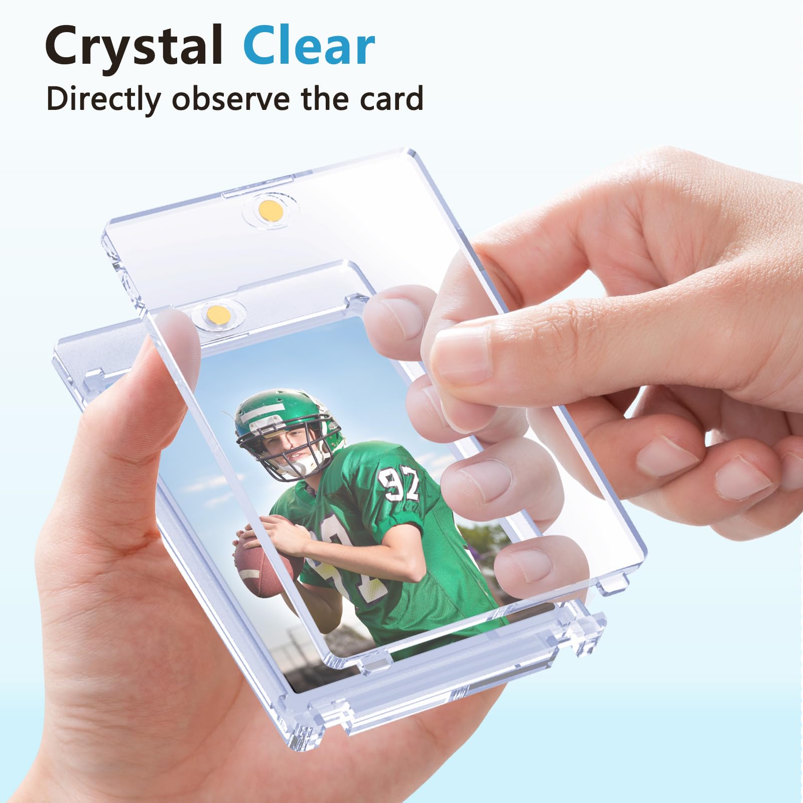 SAMYUCHO compatible with standard cards like baseball, basketball, and football