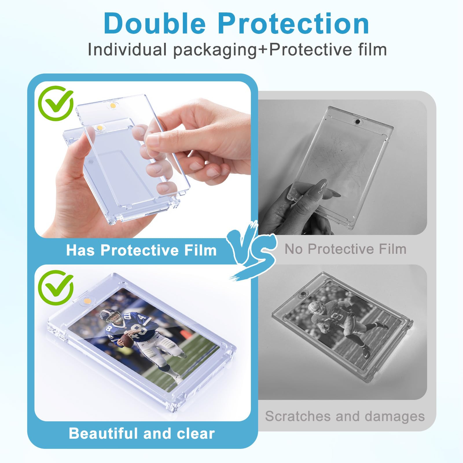 SAMYUCHO UV-blocking protection and diamond corners protecting edges and preventing bending