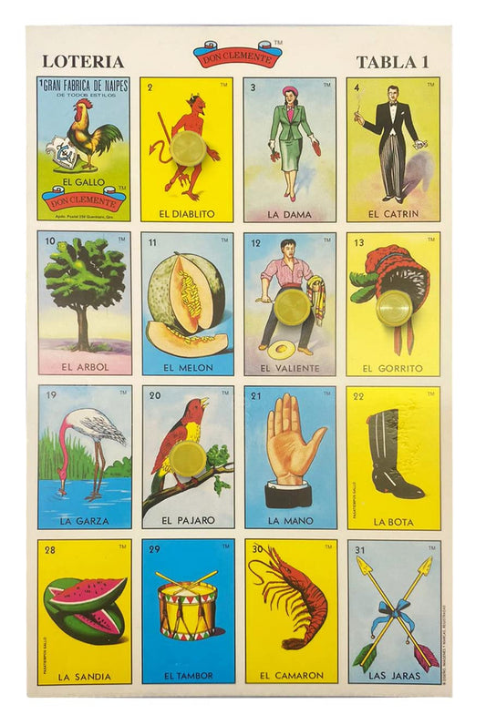 San Rafael Arcangel Lotería boards 20 for inclusive party fun that brings everyone together.