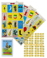 San Rafael Arcangel Lotería Mexicana deck of 54 cards for authentic family play.