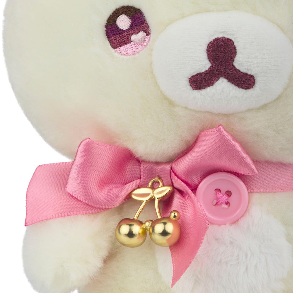 San-X Korilakkuma care tag and packaging suggest easy surface-wash cleaning and gifting.