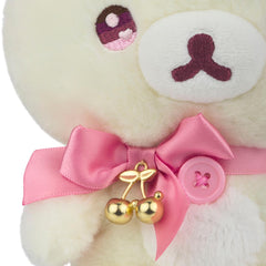 San-X Korilakkuma care tag and packaging suggest easy surface-wash cleaning and gifting.