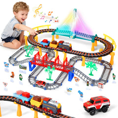 SANANT 2in1 tracks train set for imaginative play and endless layout ideas.