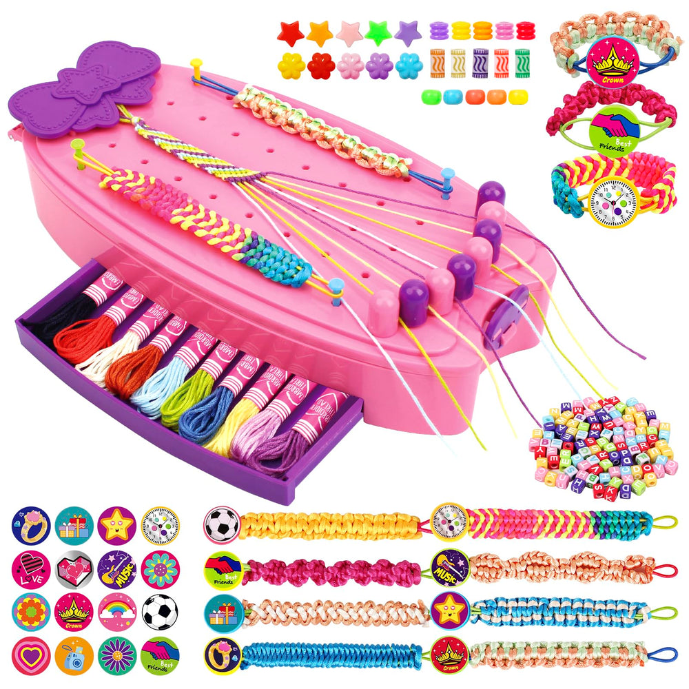 SANANT friendship bracelet kit portable knitter keeps crafts organized for on-the-go creativity