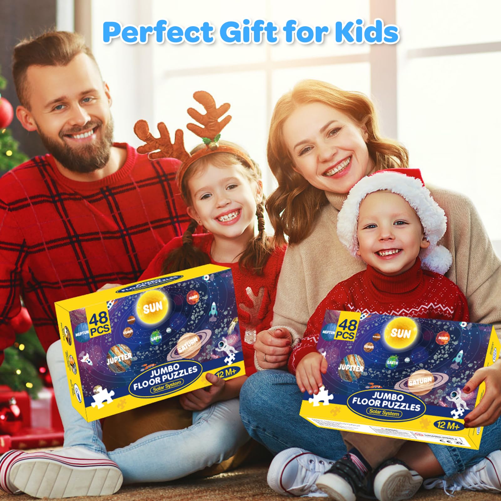 SANANT Jumbo Solar System Floor Puzzle makes a thoughtful gift for families.