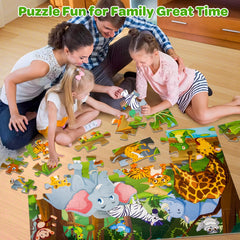 SANANT Jumbo Floor Puzzle is made from durable cardboard built for repeated use