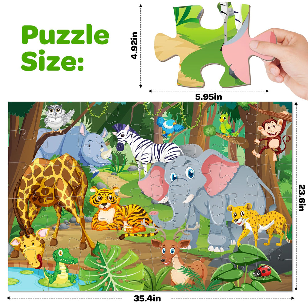 SANANT Jumbo Floor Puzzle features large pieces for easy grip by little hands