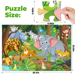 SANANT Jumbo Floor Puzzle features large pieces for easy grip by little hands