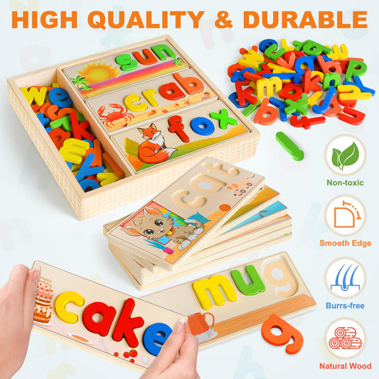SANANT wooden blocks close-up showing smooth edges for safe learning