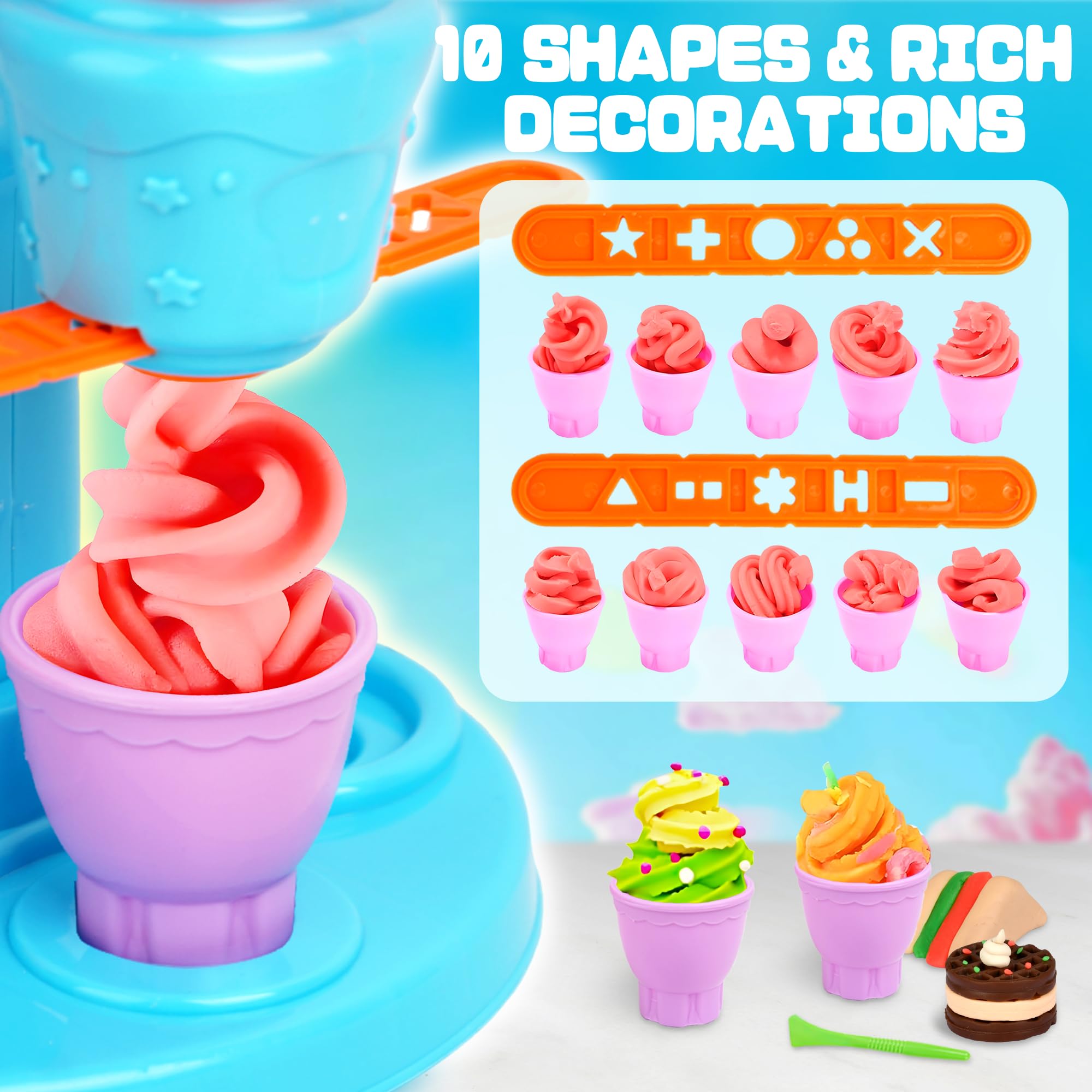 SANCO Dough Sets dessert cups for safe, pretend treats