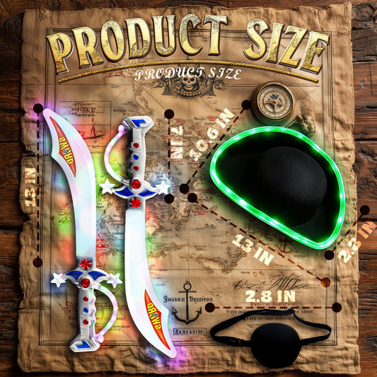 SANCO pirate sword LED glow in action for colorful role-play fun