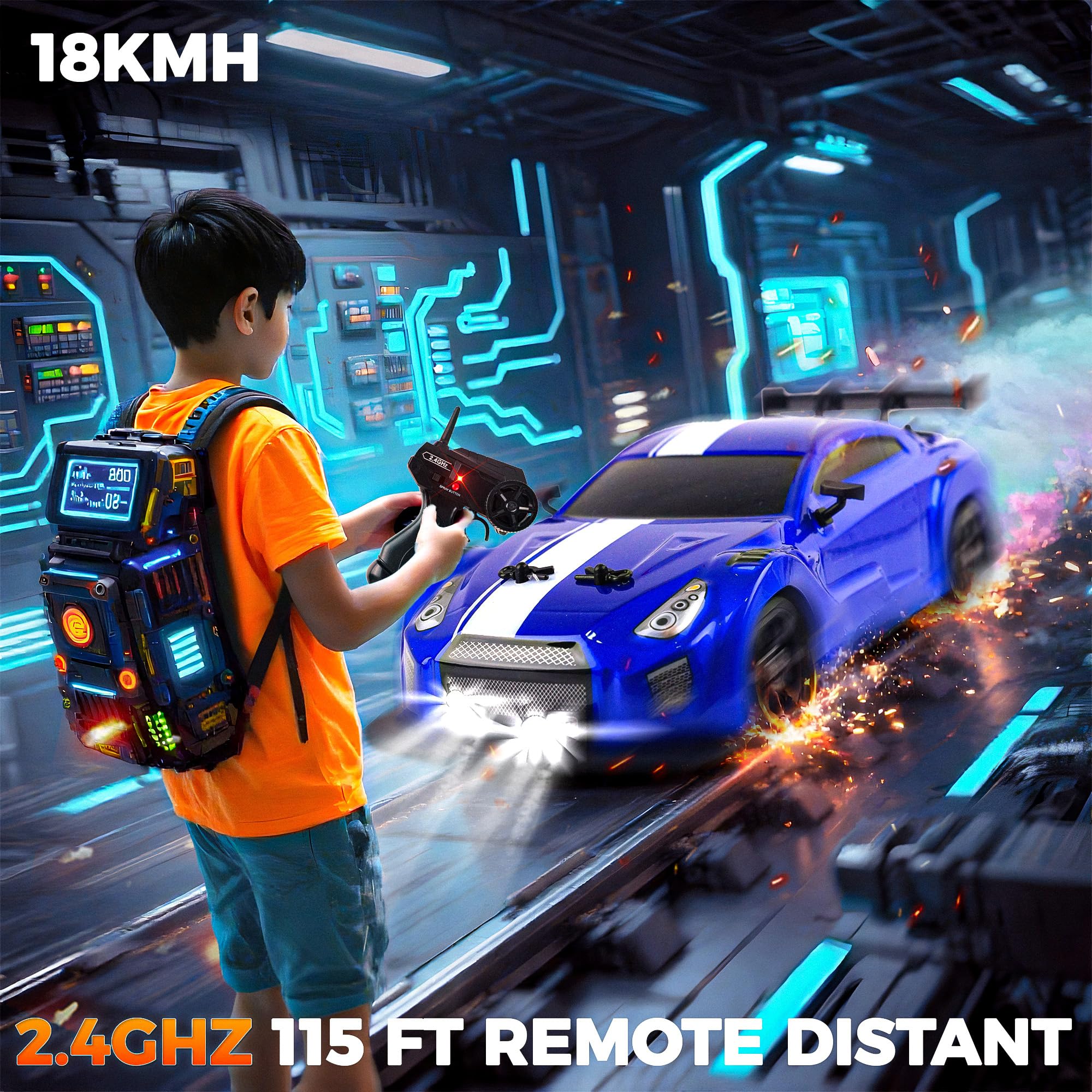 Two tire sets for slick drifts or high-traction racing on any surface