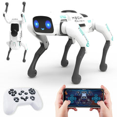 SANCO Smart Robot Dog demonstrates remote-control actions for interactive play.