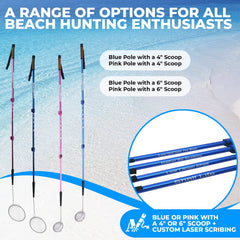 Sand Dipper collapsible walking stick for light hiking after beach searches