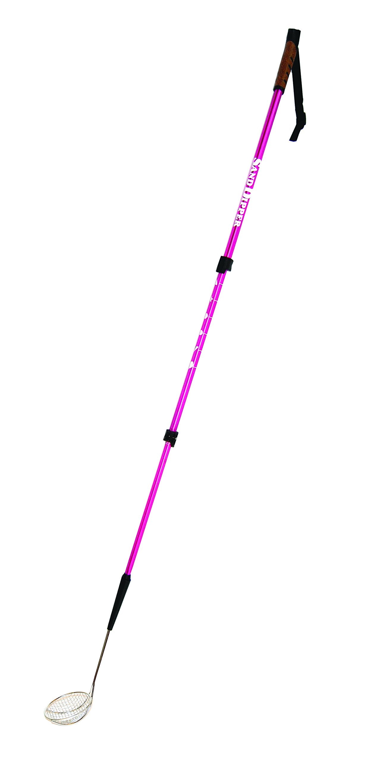 Sand Dipper pink beach scoop with 4in basket for effortless shoreline treasure hunting.