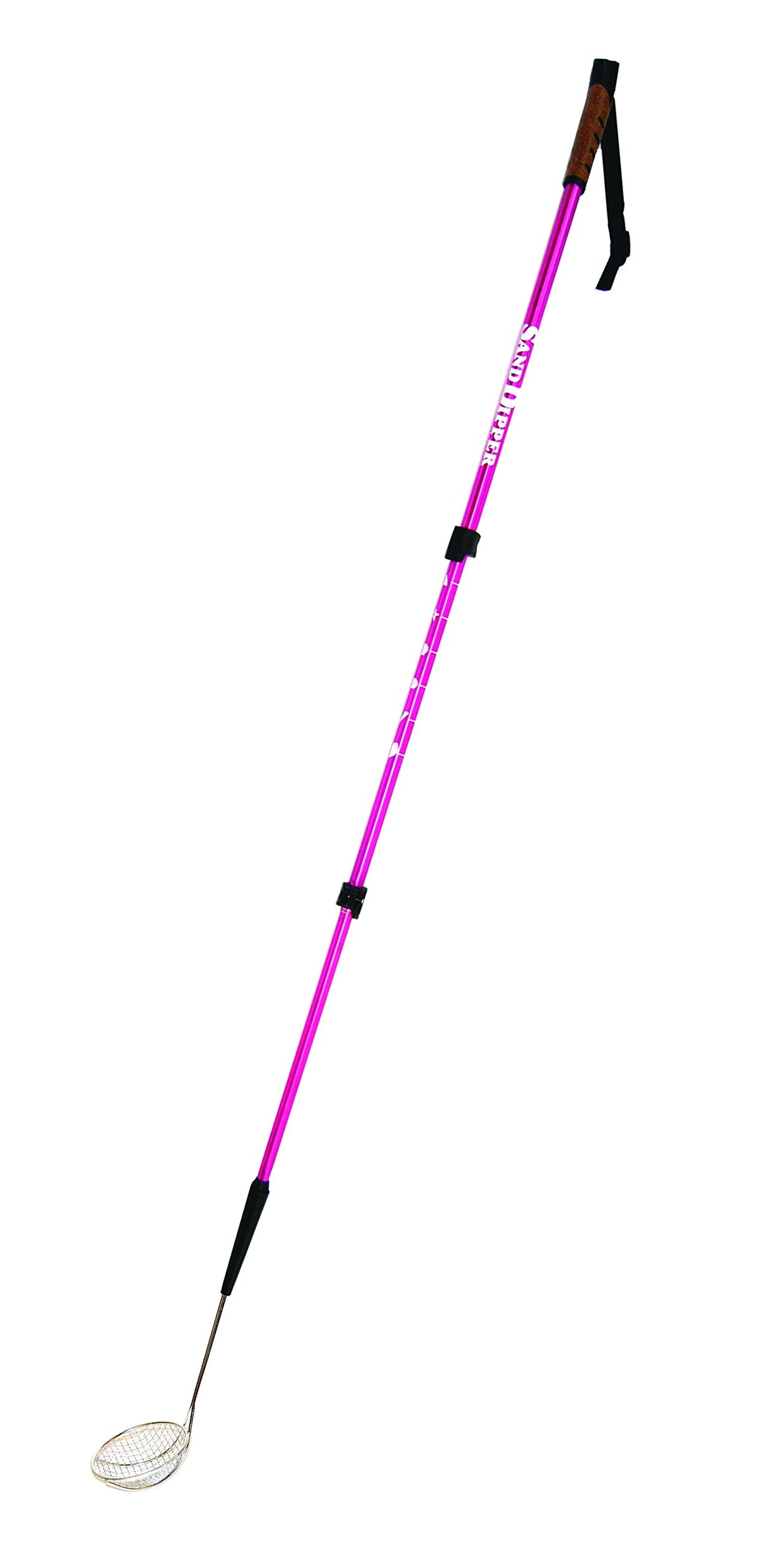 Sand Dipper pink beach scoop with 4in basket for effortless shoreline treasure hunting.