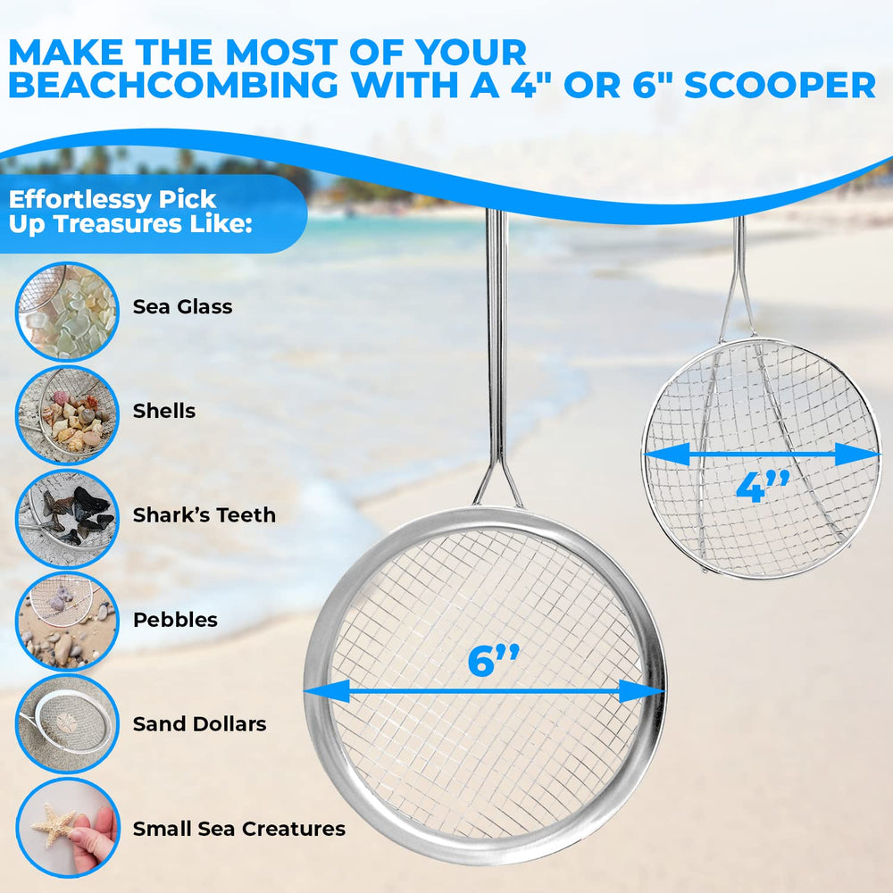 Sand Dipper wrist strap keeps the tool secure on windy shores