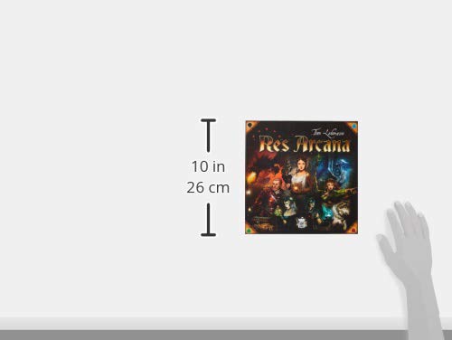 Sand Castle Games Res Arcana game box demonstrating setup for 2–4 players.
