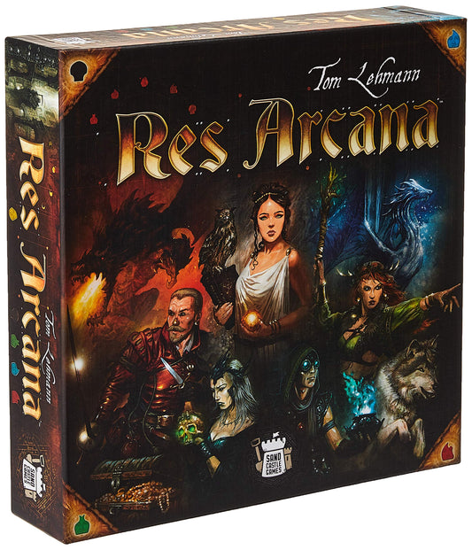 Sand Castle Games Res Arcana mage illustration highlighting strategic spellcasting and artifact planning.