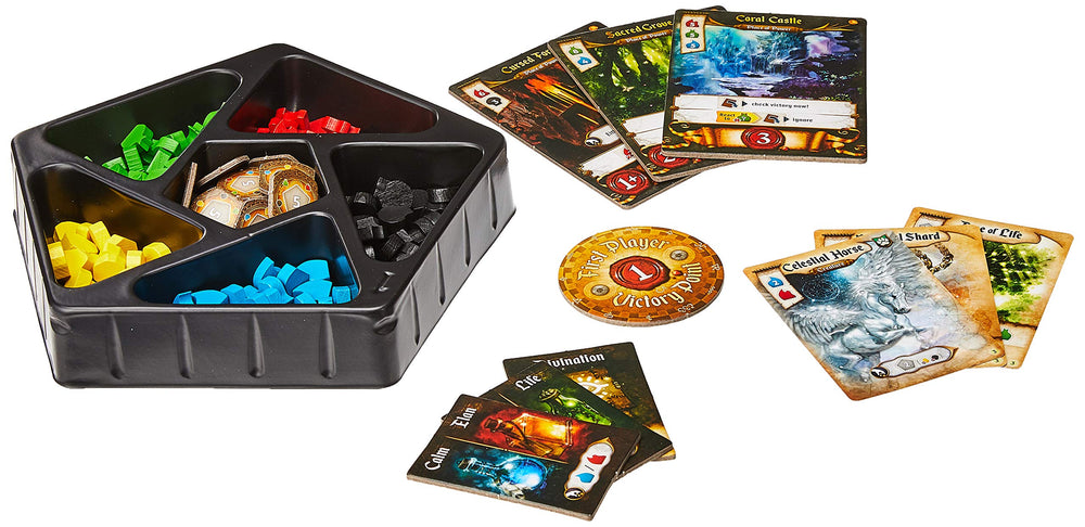 Sand Castle Games Res Arcana monuments scene showing power locations for strategic play.