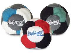 SandMaster footbag three-pack multicolor set for casual play and training.
