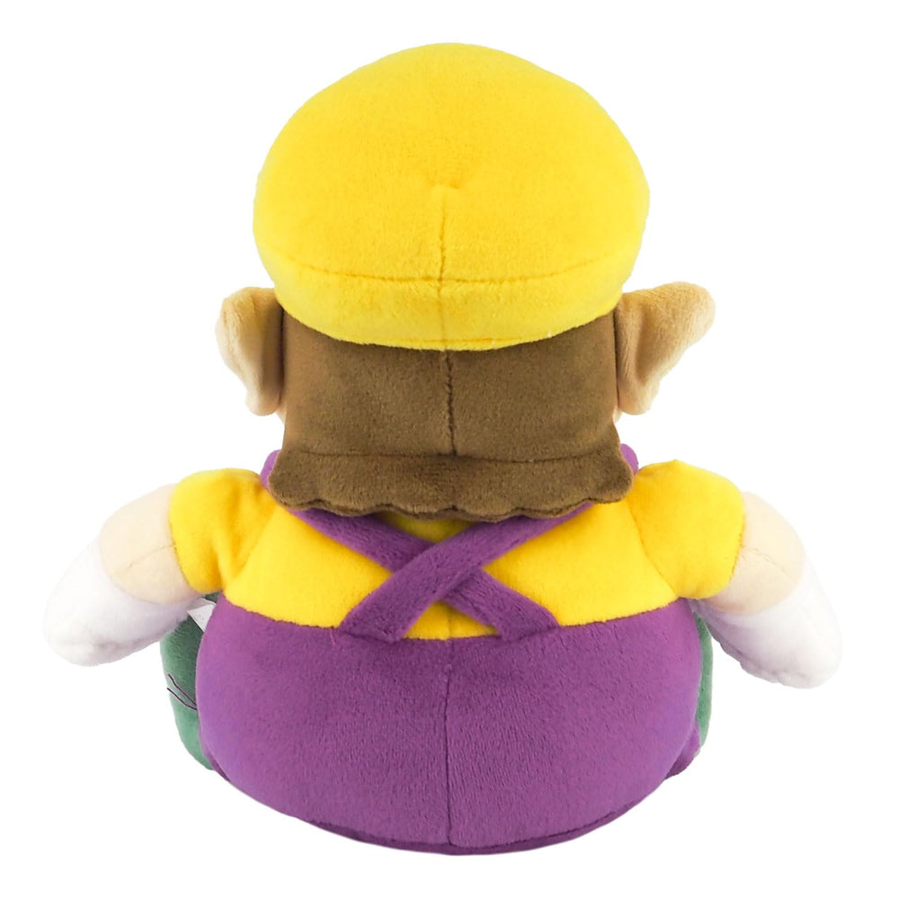 Sanei Wario plush face detail, vibrant colors and character-inspired charm.