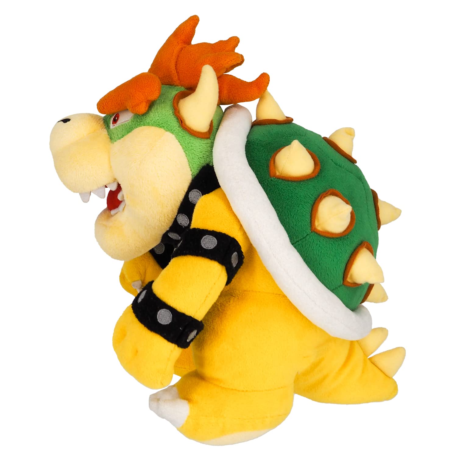 Sanei Bowser plush detail face emphasizing character charm and collectibility.