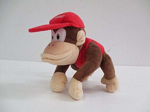 Sanei Diddy Kong plush detail, vibrant colors and durable stitching