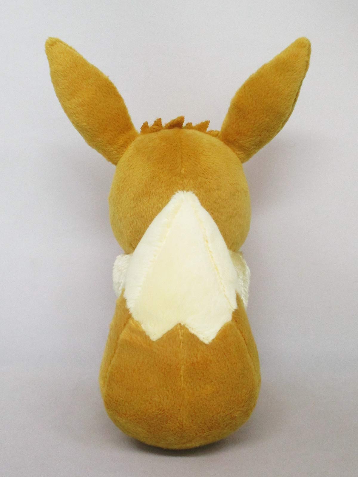 Compact Eevee plush dimensions 3L x 6W x 8H for shelves