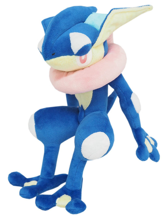 Sanei Greninja All Star 9-inch plush, close-up eyes, ideal for display and collectibility