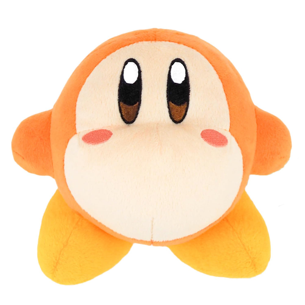 Sanei Kirby KP02 orange Waddle Dee 5in plush for display and cuddling.